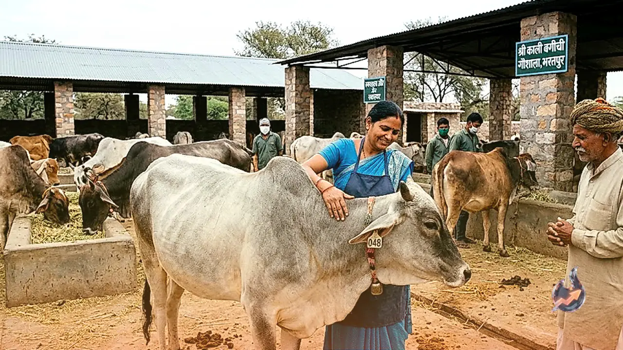 राजस्थान में लंपी वायरस के खौफ के बीच भरतपुर की काली बगीची गौशाला की स्वस्थ गायें बनीं चर्चा का केंद्र