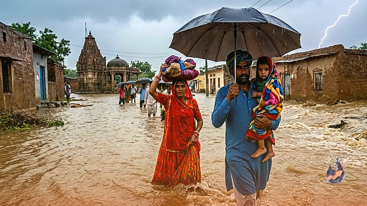 Wrath of the Monsoon in Rajasthan: Heavy Rain Warnings from Jaipur to Udaipur, Red Alert for 11 Districts