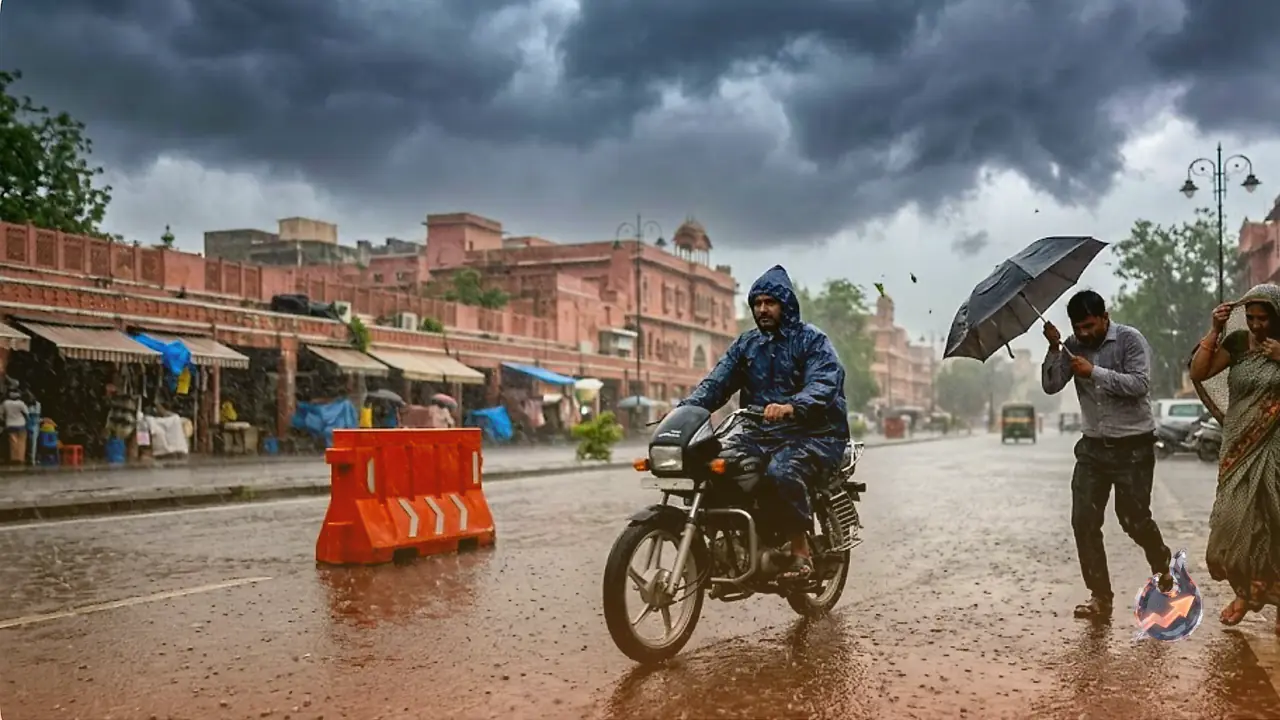 Rajasthan Braces for Monsoon Storms as IMD Issues Orange Alert for Jaipur, Ajmer and a Dozen Other Districts