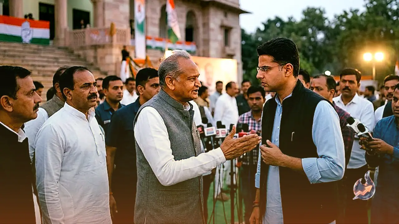 Congress Infighting Resurfaces in Rajasthan as Ashok Gehlot and Sachin Pilot Clash Over Local Body Poll Results