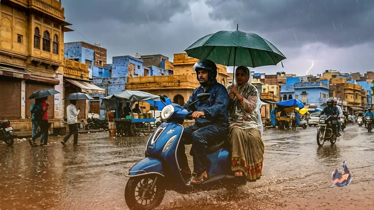 Rajasthan Monsoon Alert: Heavy Rain and Lightning Expected in 31 Districts, Check Latest Forecast