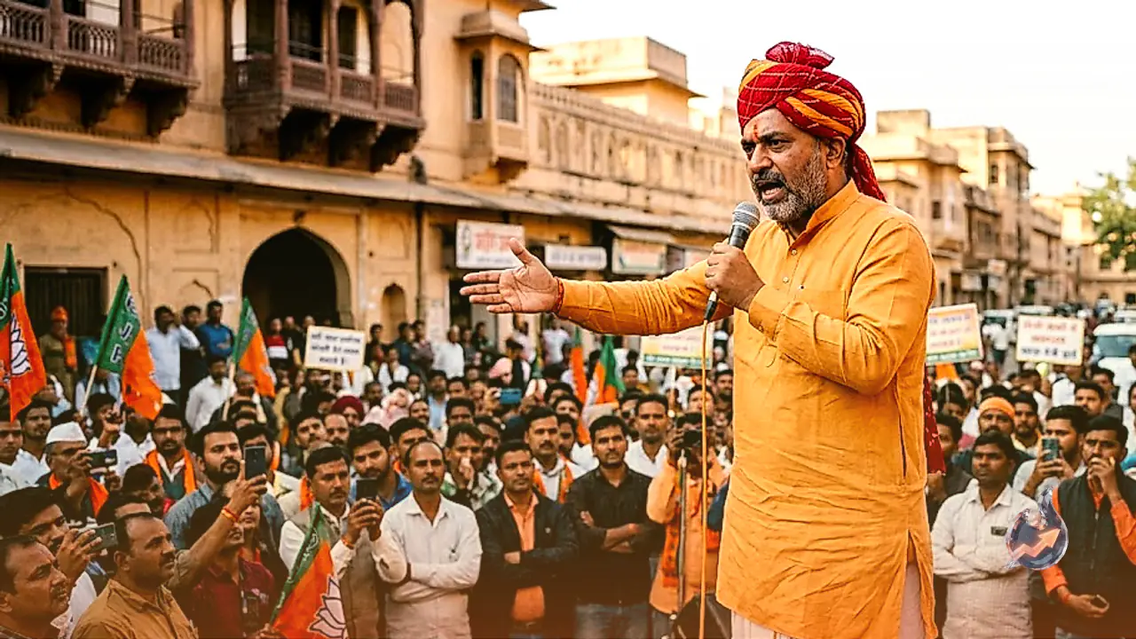 राजस्थान निकाय चुनावों में गरमाई सियासत, असदुद्दीन ओवैसी के दौरे पर भड़के बालमुकुंद आचार्य