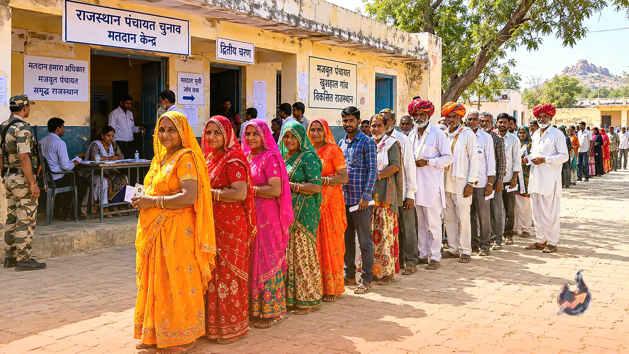 Rajasthan Panchayat Elections Phase 2: Voting begins across 22 districts with high voter enthusiasm