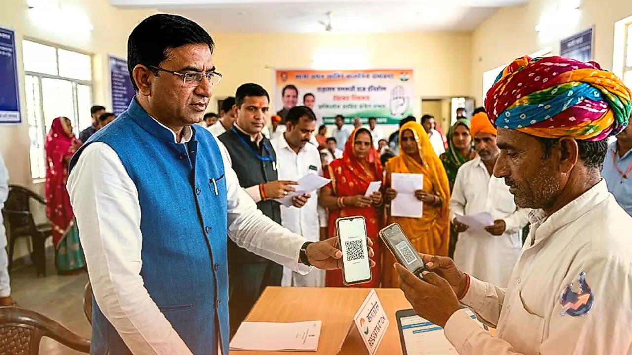 Rajasthan Panchayati Raj Elections: Congress Introduces QR Code for Ticket Seekers as Govind Singh Dotasra Launches Digital Portal