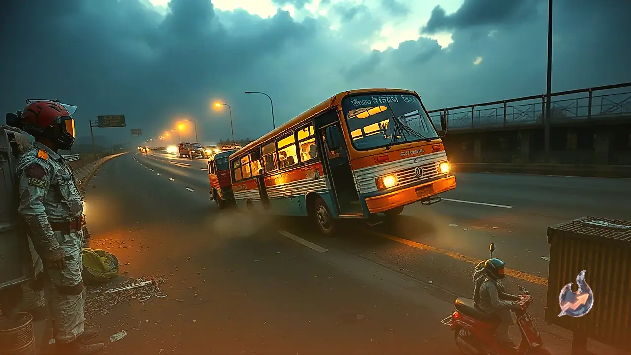 Tragic Kanpur-Indore Bus Falls Off 30-Foot Flyover in Rajgarh, Killing 5 Including Bengaluru Cyber Inspector
