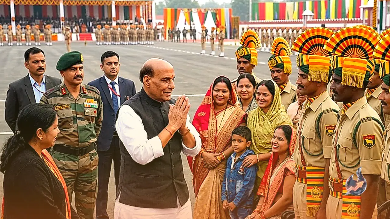 Rajnath Singh Commends Courage of ITBP Himveers on Raising Day