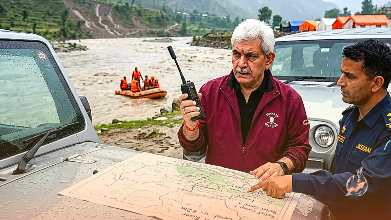 Rajouri and Poonch Flooding Triggers Emergency Response as LG Sinha, Amit Shah Step In