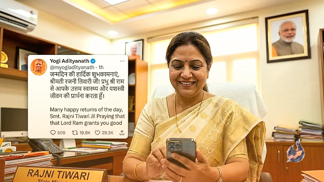 State Minister Rajni Tiwari Gets a Birthday Wish From Yogi Adityanath on Social Media