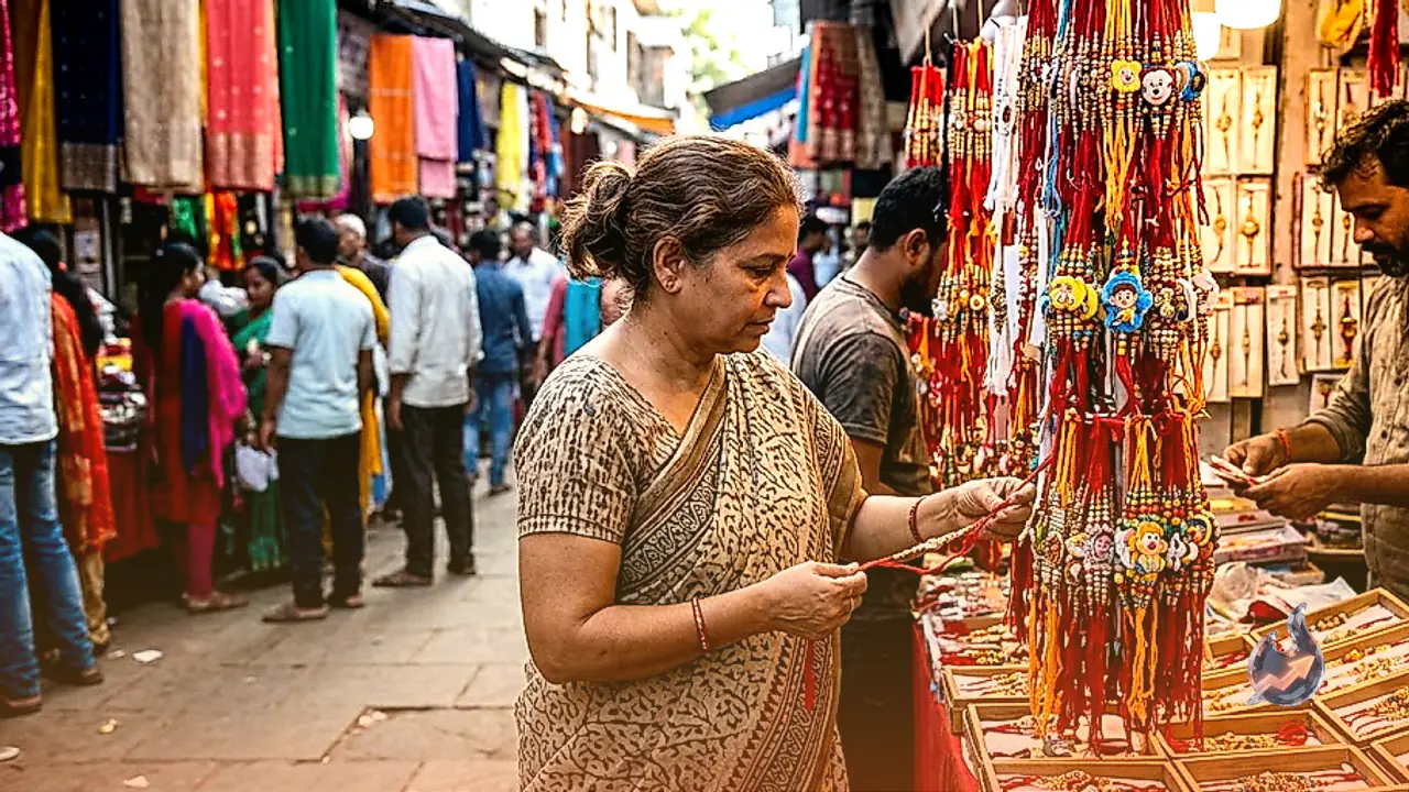Jagdalpur Markets Light Up for Raksha Bandhan as Gol Bazar Traders Stock Over 200 Rakhi Varieties
