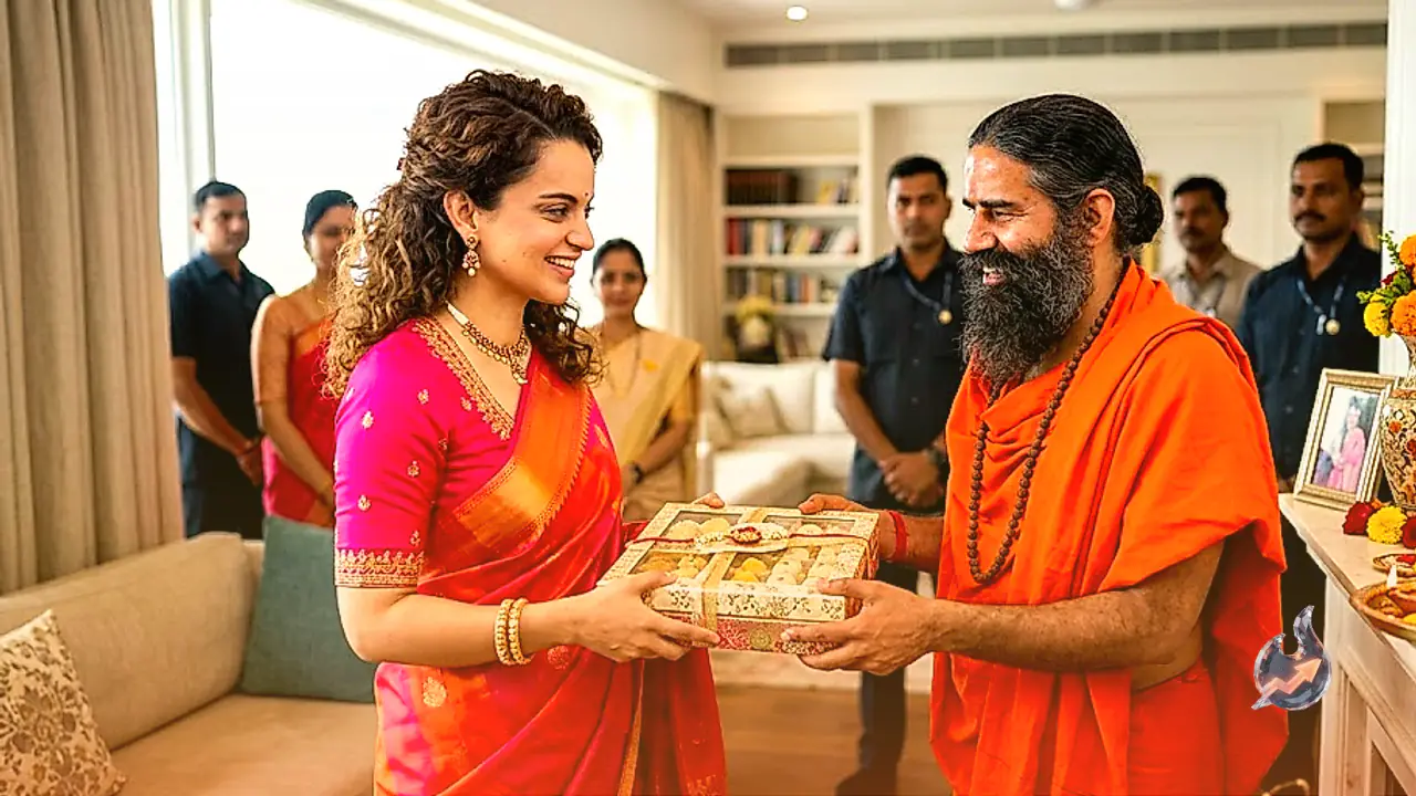 Rakshabandhan Reconciliation: Kangana Ranaut Accepts Baba Ramdev's Gift to End Feud