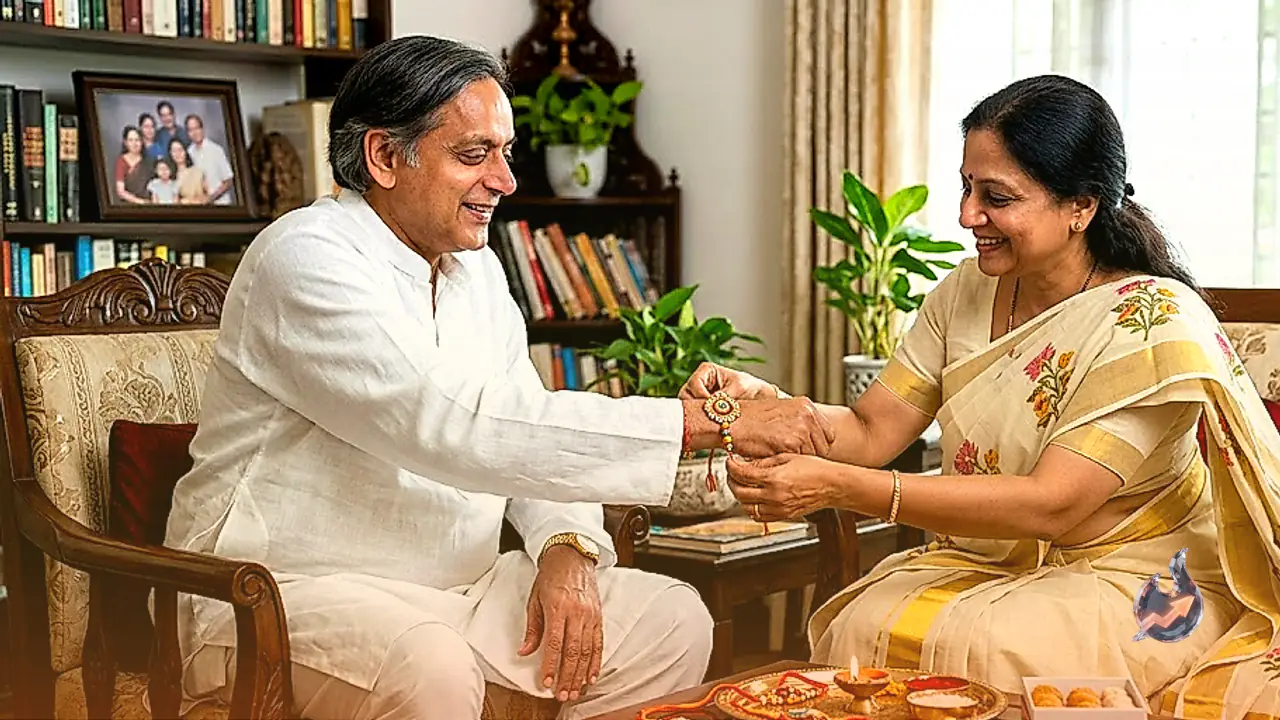 Shashi Tharoor Shares Heartwarming Raksha Bandhan Moment With Sister Smita Tharoor, Misses Shobha Tharoor