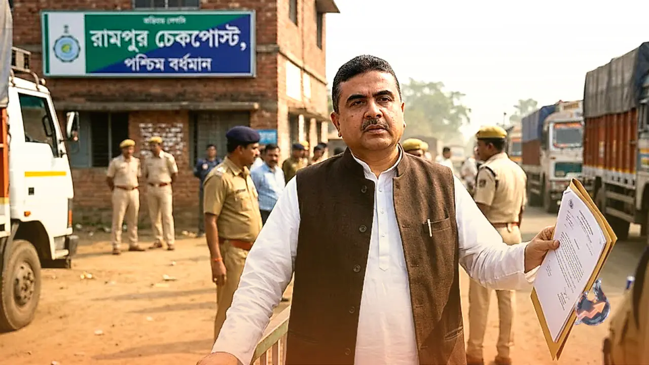 West Bengal Chief Minister Suvendu Adhikari Suspends Two Transport Officers Over Rampur Checkpost Extortion