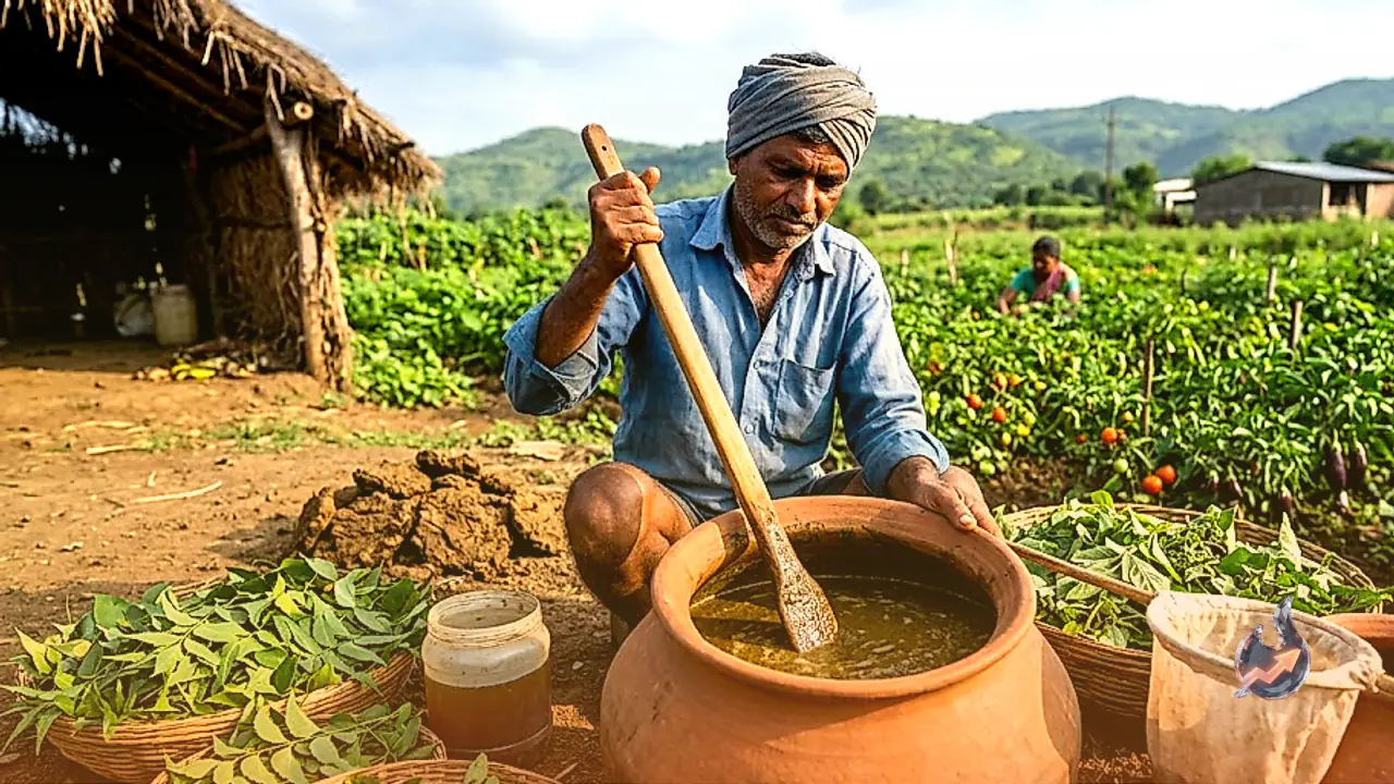 Home-Brewed Organic Crop Protection: How Farmers Can Make Natural Pesticide Dashparni Ark Using 10 Leaf Varieties