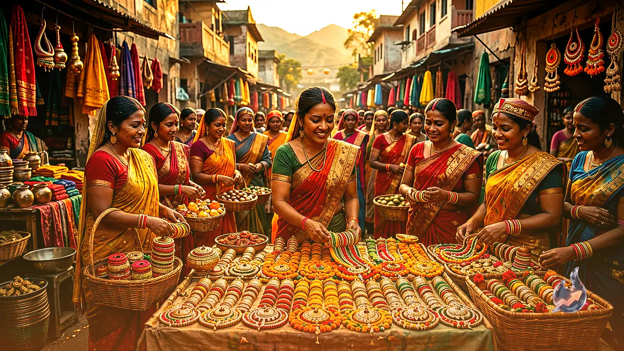 Teej Shopping Wave in Ranchi Markets with Rajwada and Ghungroo Bangles