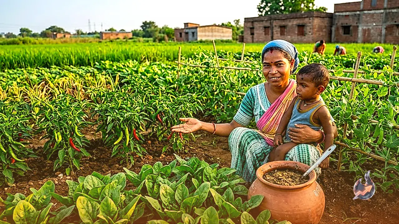 Smita from Ranchi earns 1.5 Lakhs through multi-crop farming on 70 decimals