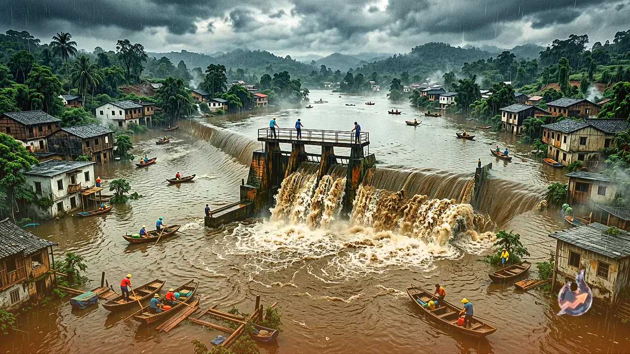 Rising Water Levels Force Gate Opening at Ranchi Kanke Dam, Triggering Flood Concerns in Downstream Areas