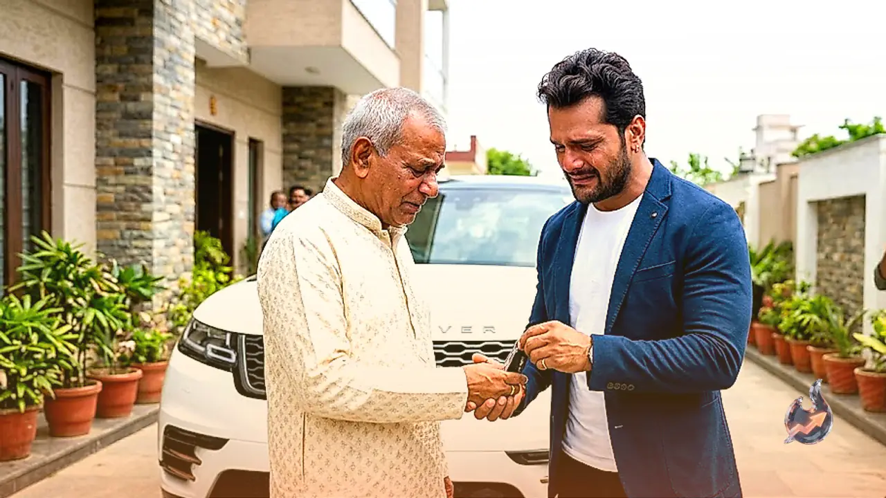 Khesari Lal Yadav Breaks Down Handing His Father the Keys to a New Range Rover