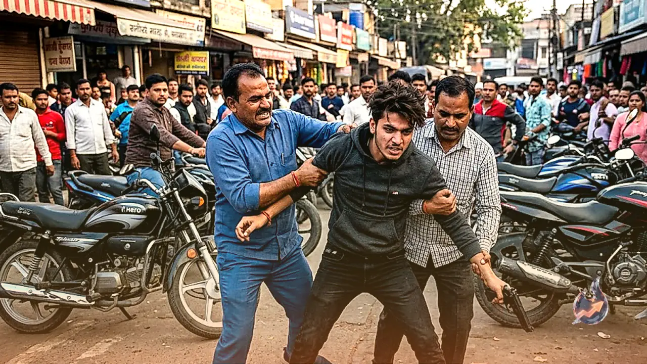 Bike Parking Dispute Sparks Panic at Ranipur Morh as Youth Pulls Out Firearm Before Being Overpowered by Crowd
