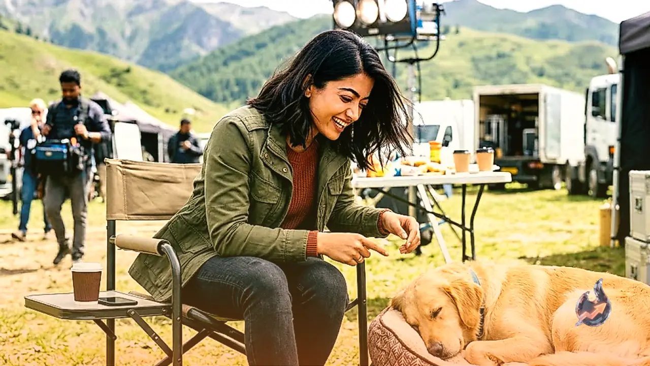 Rashmika Mandanna Shares Playful Note on Pet Aura's Relaxed Life Amid Packed Shooting Schedules