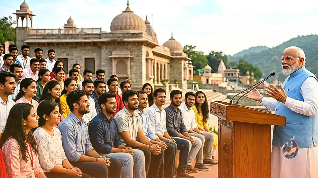 Narendra Modi Highlights Youth Energy and Spiritual Development for Nation Building
