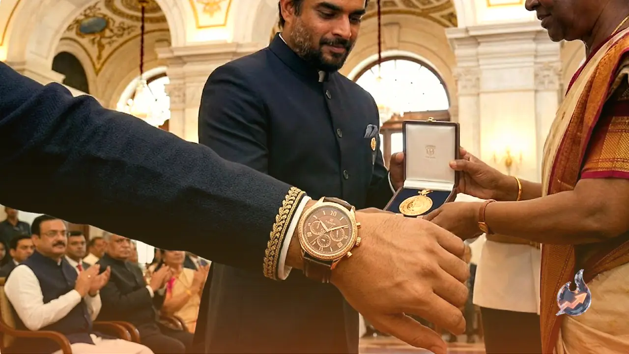 The Rs 40.5 Lakh Watch on R Madhavan's Wrist at His Padma Shri Honour Has Everyone Talking