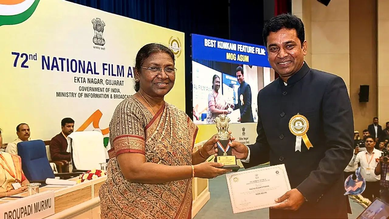 Filmmaker Radheshyam Pipalwa Receives National Film Award From President Droupadi Murmu for Konkani Film Mog Asum