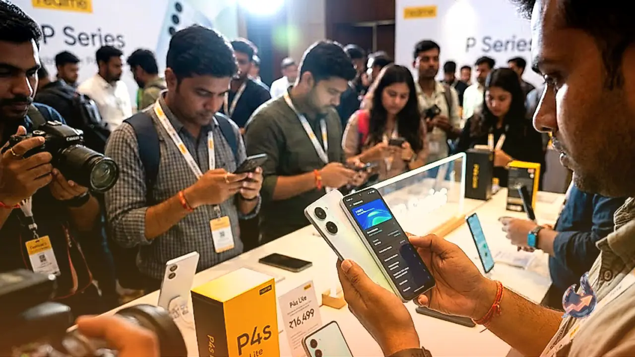 रियलमी ने 7,000mAh बैटरी और 120Hz डिस्प्ले के साथ पेश किया नया बजट स्मार्टफोन P4s Lite