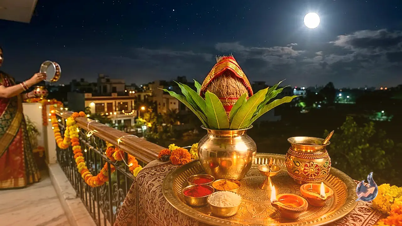 Recite These Powerful Mantras While Offering Arghya to the Moon on Karwa Chauth for Marital Prosperity