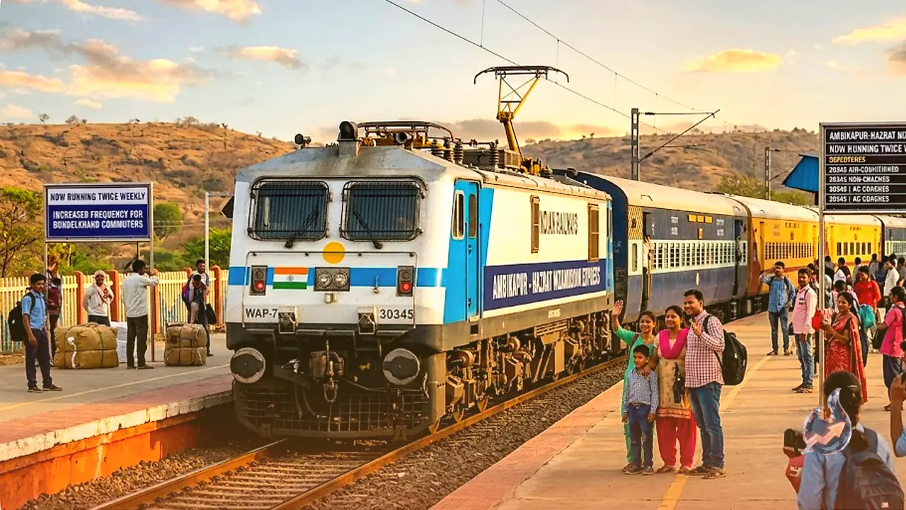 Railway Doubles Frequency of Ambikapur-Hazrat Nizamuddin Express for Bundelkhand Commuters