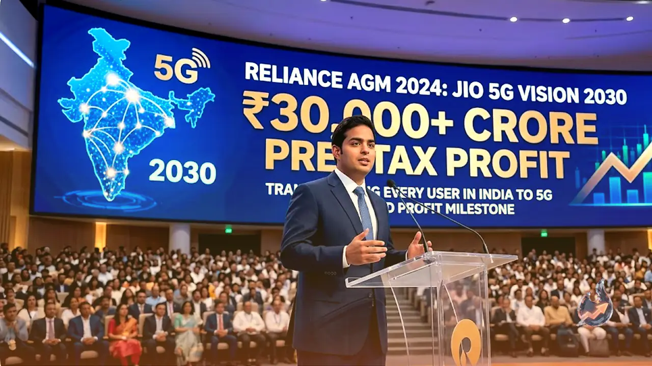 Reliance AGM: Akash Ambani Lays Out 2030 5G Vision for India, Reports ₹30,000 Crore Pre-Tax Profit