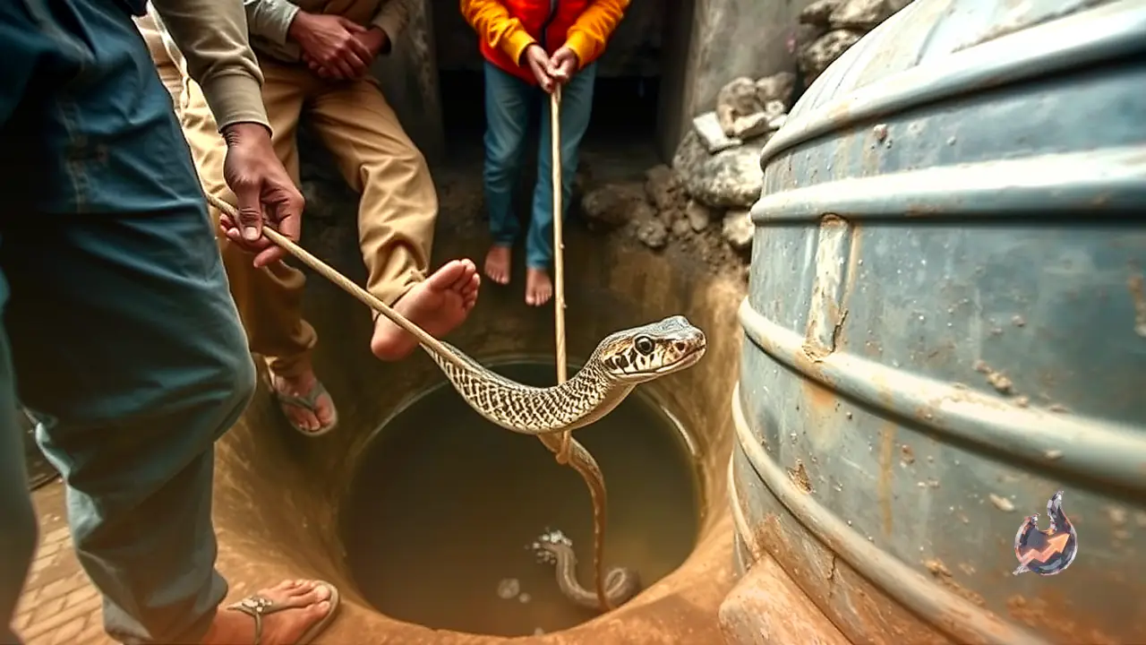 भीलवाड़ा के टीलों का खेड़ा में पानी के टांके से 5 फीट लंबे कोबरा का सुरक्षित रेस्क्यू