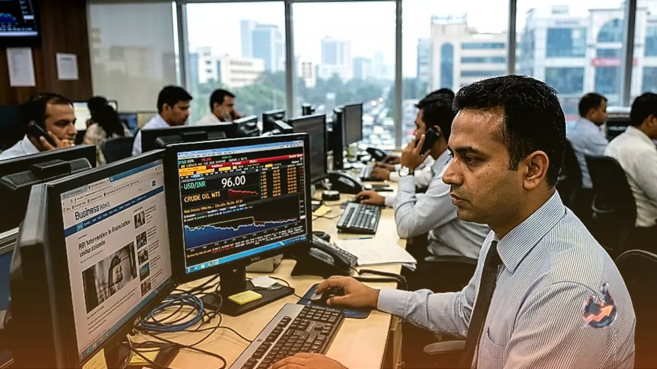 Indian Rupee Holds Steady Near 96 Against US Dollar on Central Bank Action and Crude Relief