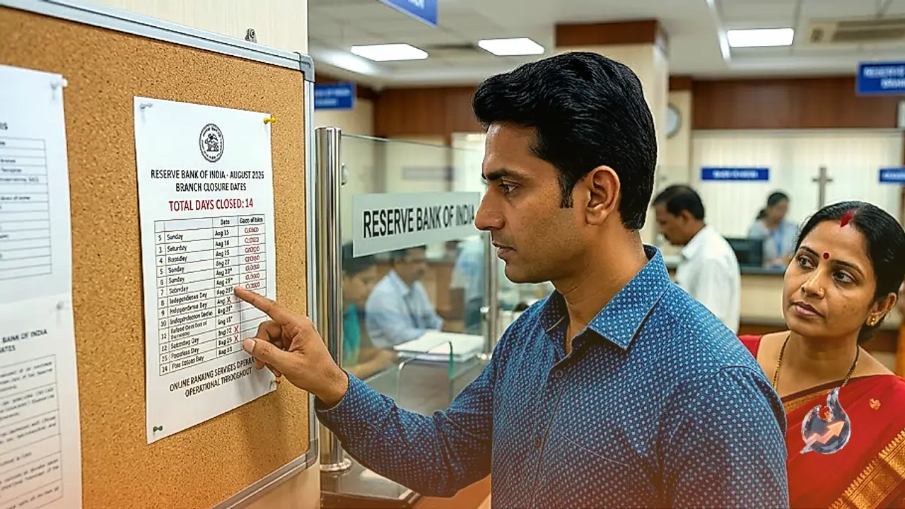 भारतीय रिजर्व बैंक की अगस्त 2026 लिस्ट जारी, जानिए कुल 14 दिन किन तारीखों को बंद रहेंगी शाखाएं