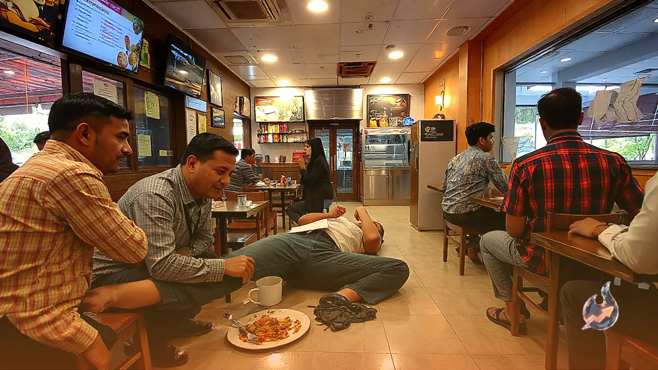 Restaurant Cashier Collapses While Having Meal in Bengaluru, Dies Shortly After