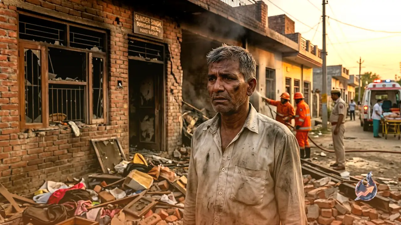 Blast Rips Through Haryana Army Veteran's House, Five Hurt, Daughter Battles Critical Burns