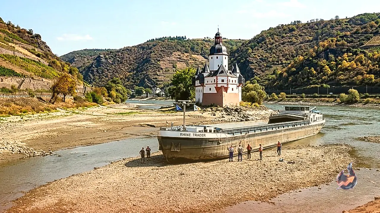 Rhine Hits Historic Lows as Severe Drought Grips Major European Waterways