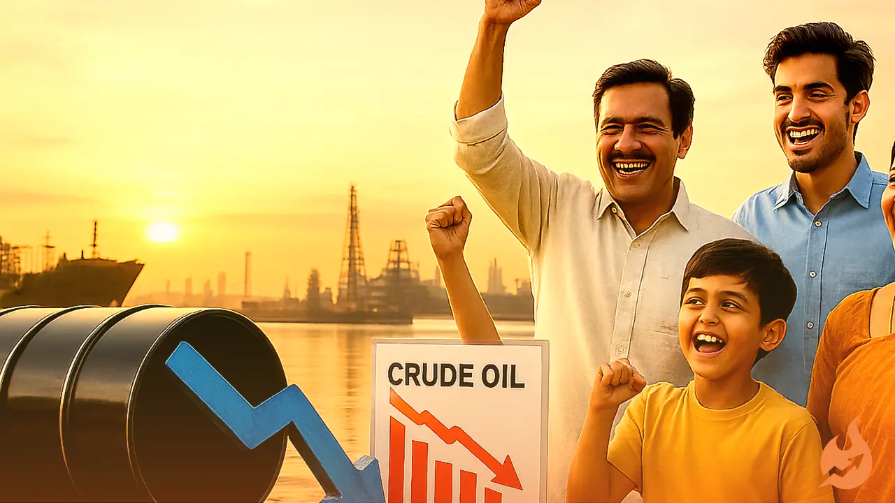 Crude Oil Slides 20% From Its Peak: Relief for Indian Oil Firms, but Cheaper Petrol-Diesel Is Still a Wait