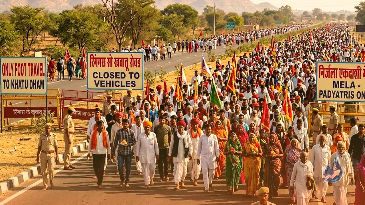 Only Foot Travel to Khatu Dham as Ringas Route Shuts to All Vehicles for Three Days on Nirjala Ekadashi
