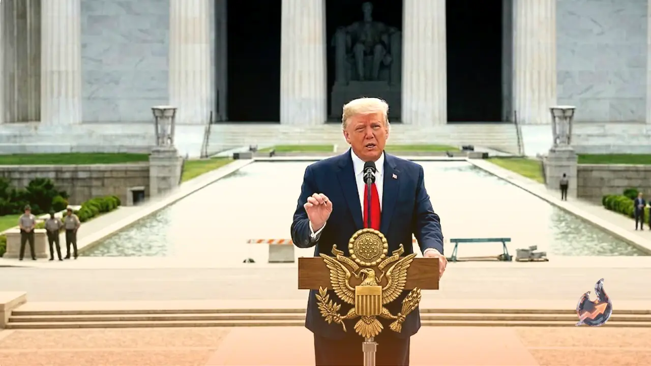 Trump Announces Arrests Over Reflecting Pool Vandalism, Threatens Years in Jail and Vows Immediate Repairs