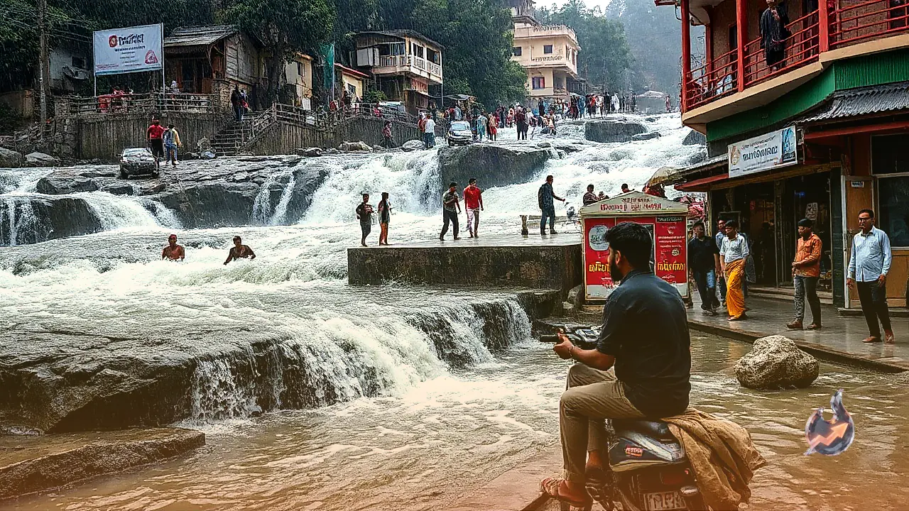 ऋषिकेश के झरनों पर बारिश में सेल्फी का शौक बन सकता है जानलेवा, प्रशासन की चेतावनी को न करें नजरअंदाज