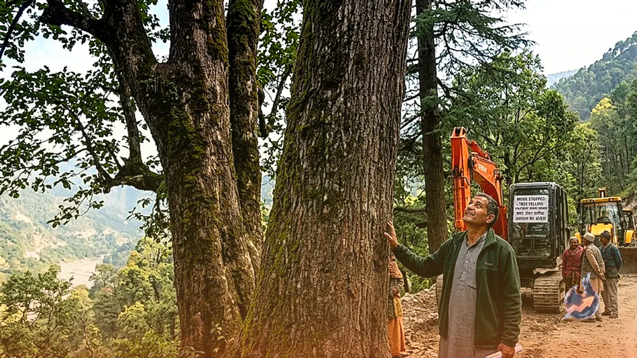 Centuries-Old Trees Saved in Rishikesh as Road-Widening Felling Is Halted