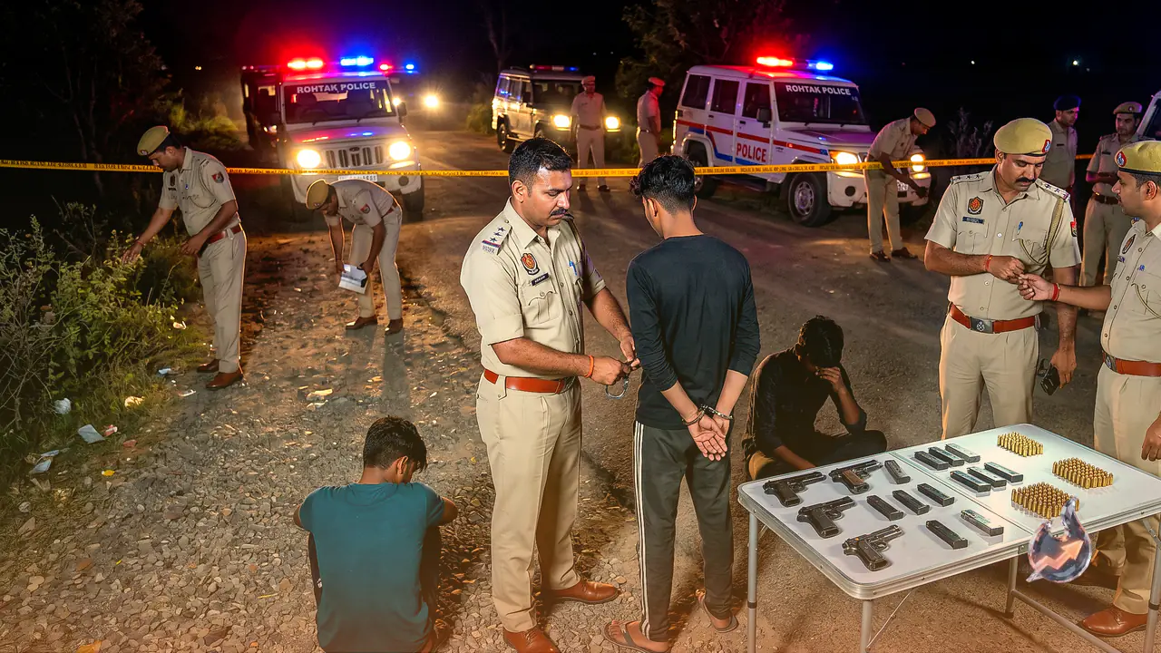 Rohtak Police Foil Plot to Kill Five, Seize 7 Pistols and 80 Cartridges From Three Arrested Youths