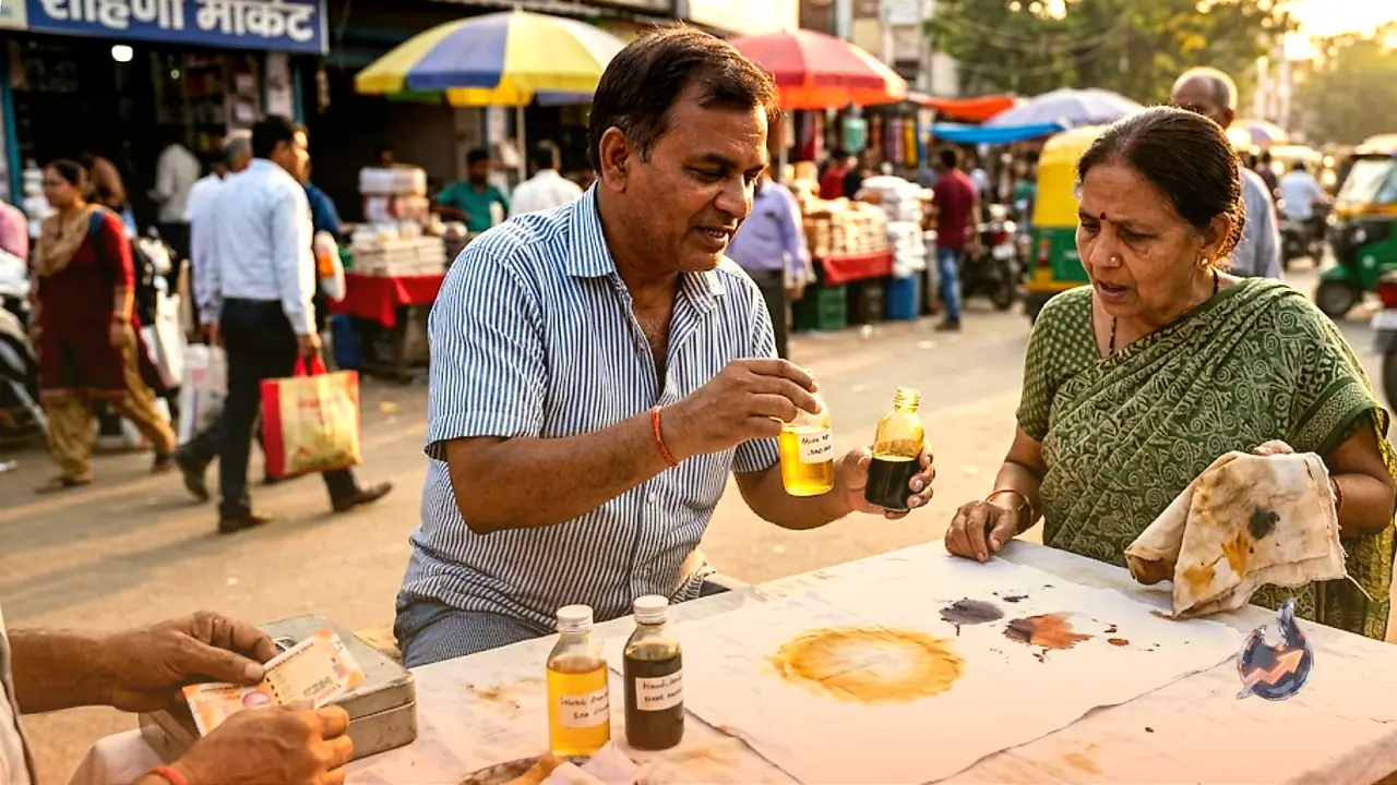 This Delhi Man's Two Little Bottles Promise to Wipe Out Even the Toughest Clothing Stains in Seconds