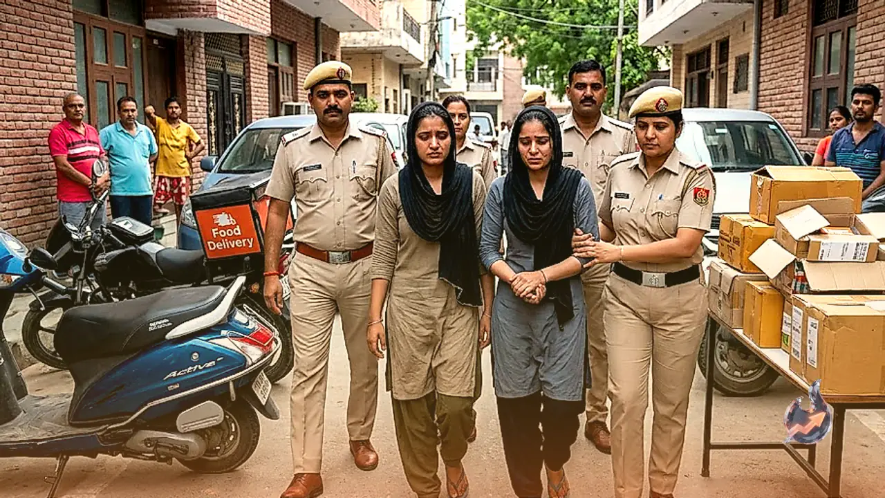Two sisters arrested for robbing a delivery boy by throwing chilli powder in his eyes in Rohini