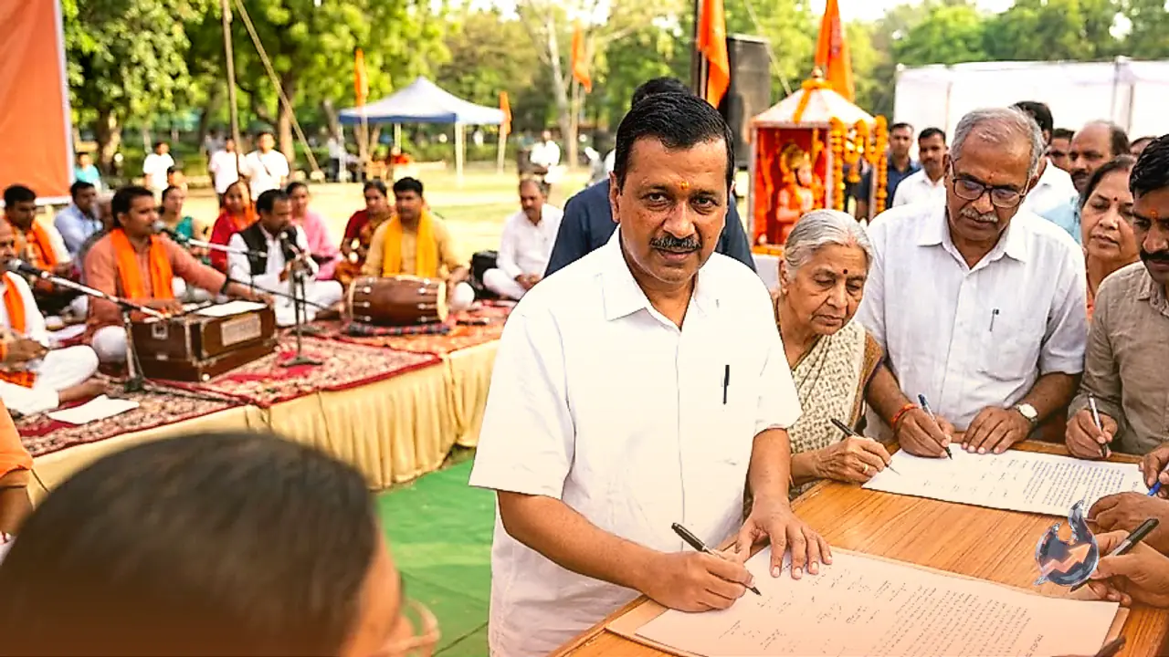Kejriwal Ties Sundarkand Recital In Rohini To Signature Drive Over Ram Temple Donation Theft