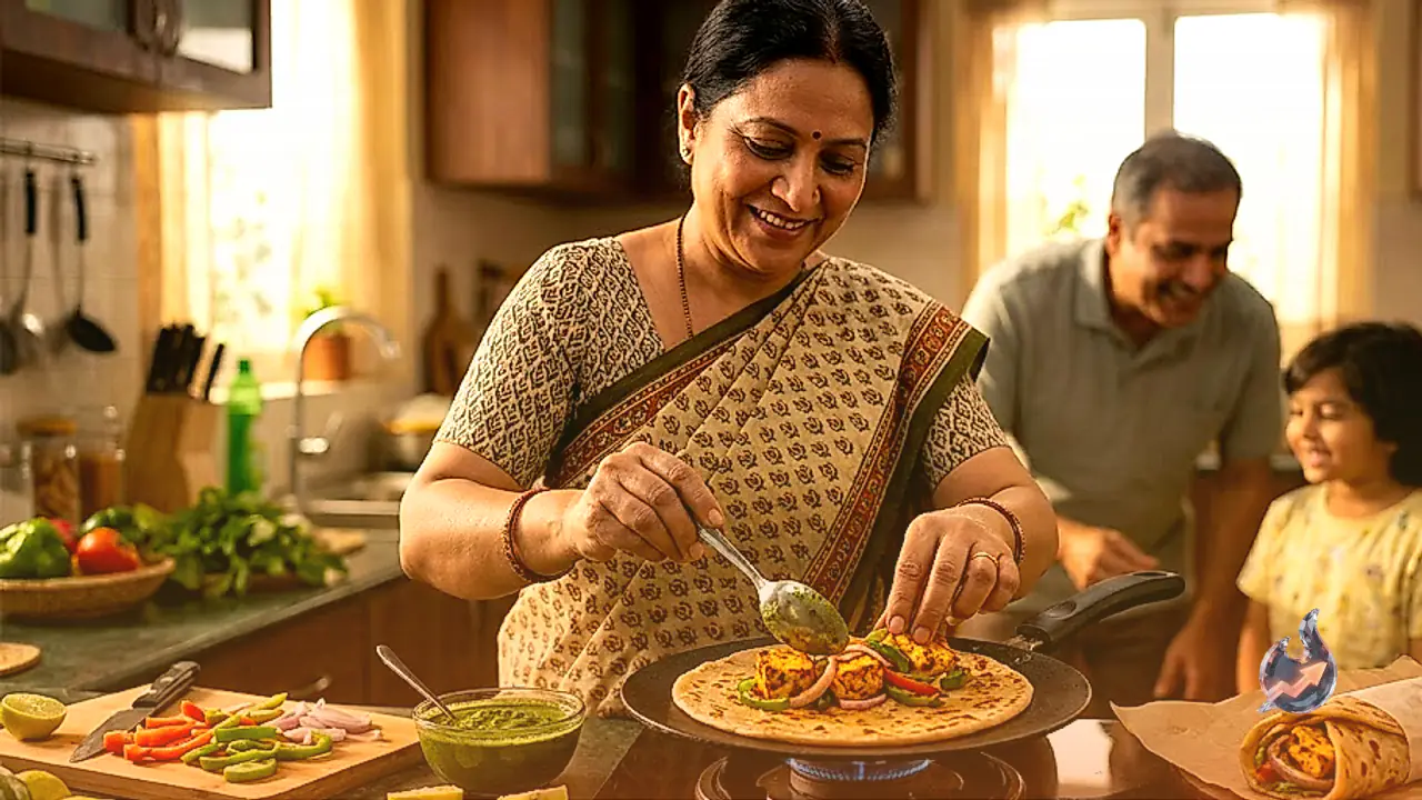 Tired of the Same Dal-Sabzi Routine? Whip Up a Paneer Kathi Roll Instead