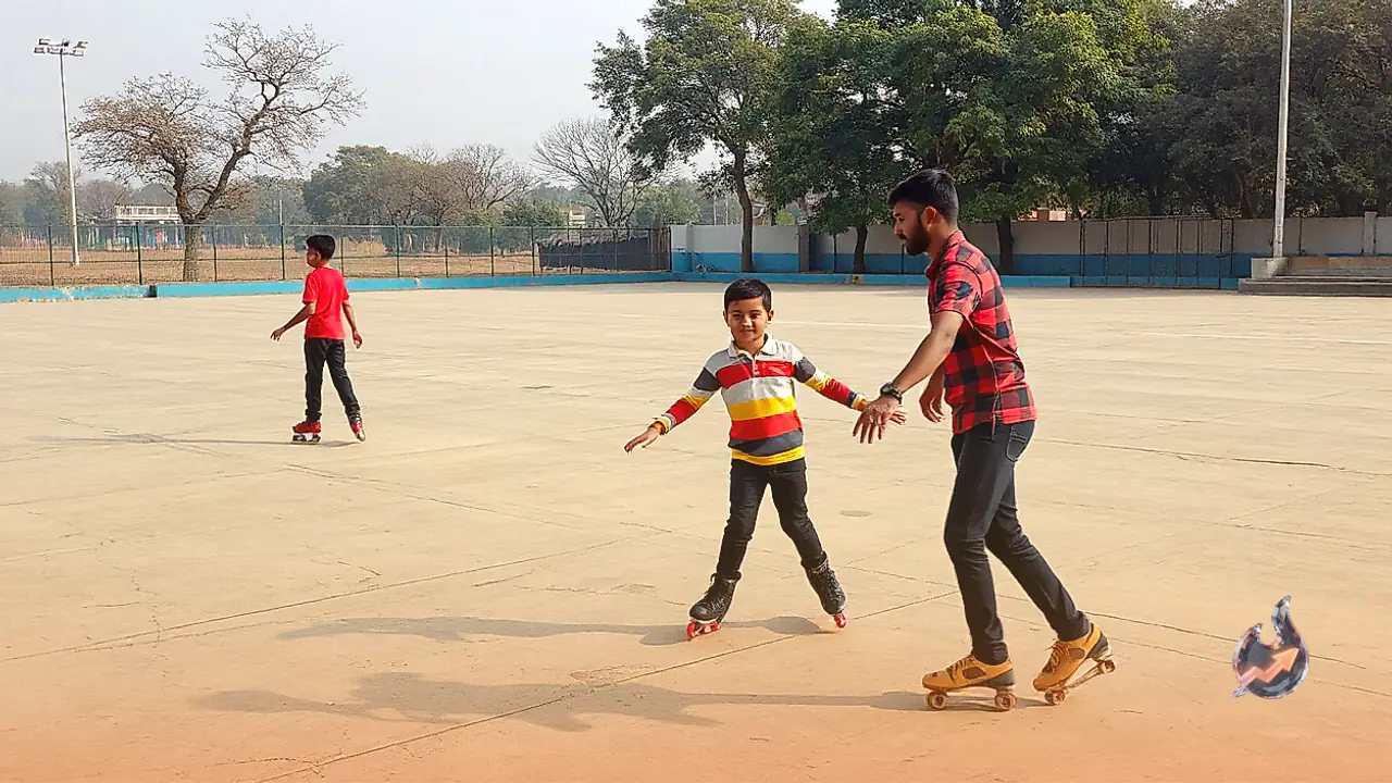Roller Skating Career for Special Children, Training at Subhash Park in Ambala