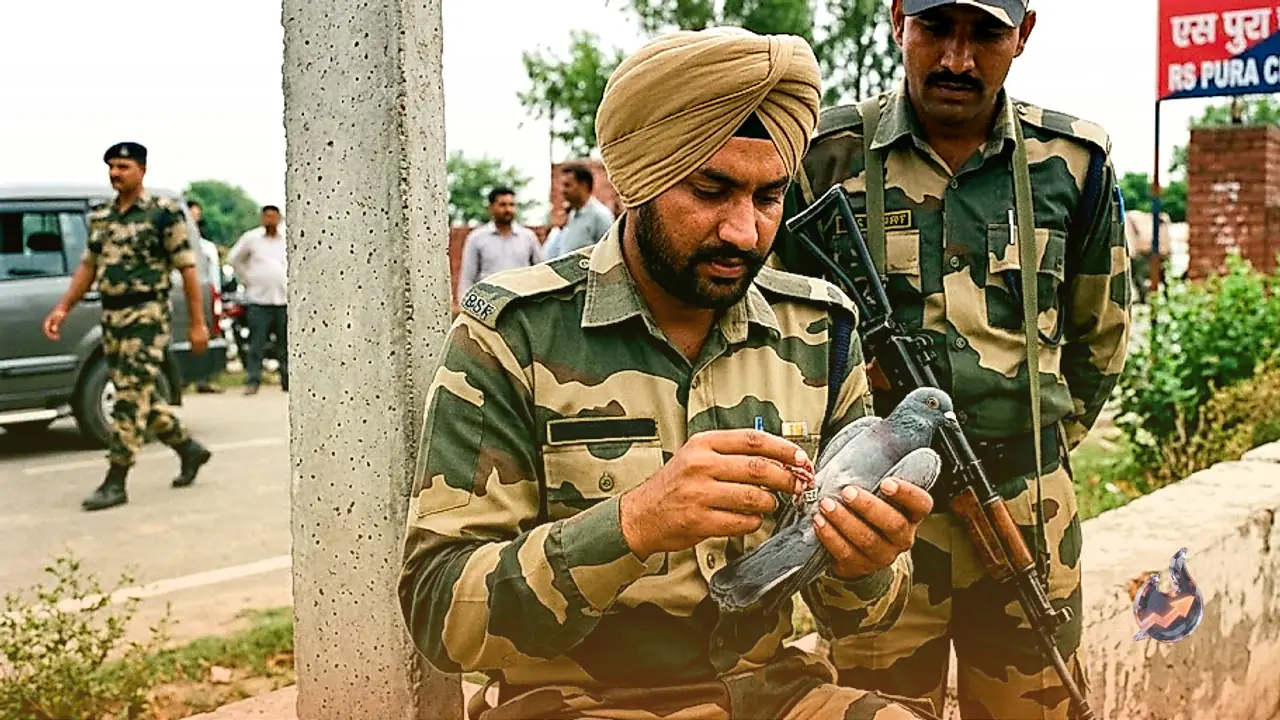 Pigeon With Ring Bearing Pakistani Phone Number Captured in RS Pura, Security Forces on Alert