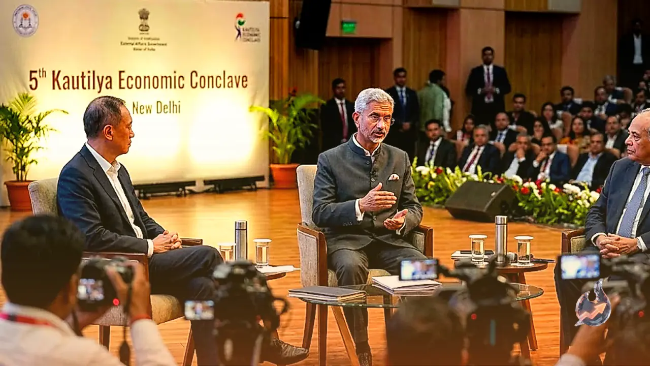 S. Jaishankar Engages in Strategic Dialogue at the 5th Kautilya Economic Conclave in New Delhi