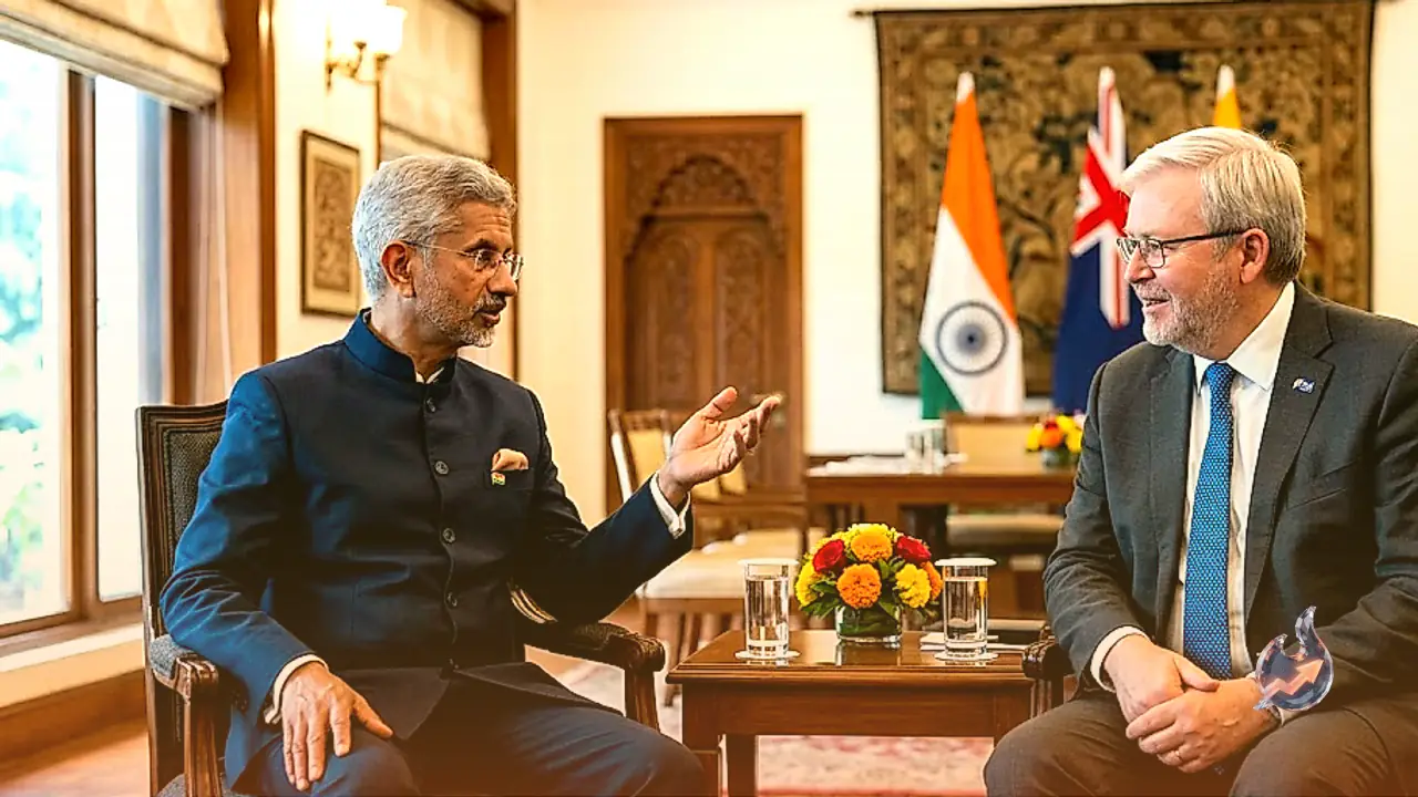 S Jaishankar Meets Kevin Rudd in New Delhi to Discuss Global Developments and the Indo-Pacific